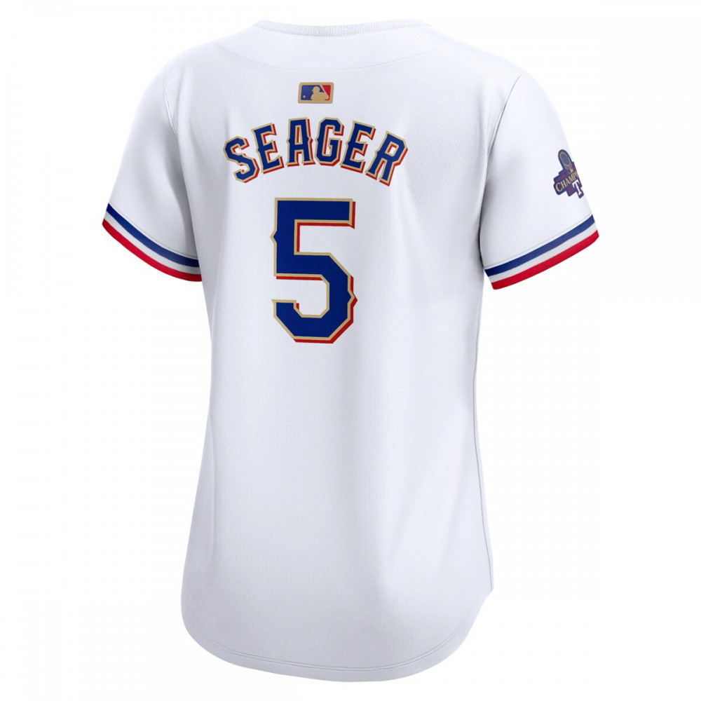 Corey Seager Texas Rangers Women's 2024 Gold Collection Limited Player Jersey – White-Pro Kit Vault | Brand New 26/27 Sports Jerseys